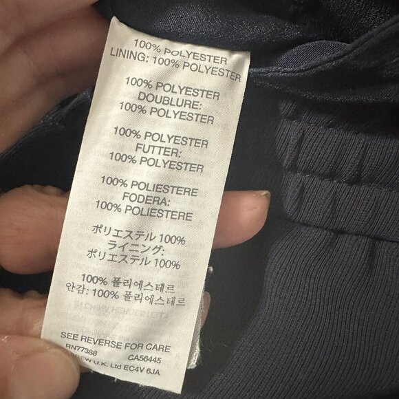 J Crew Skirt Blue Elastic Waist Curved Hem Womens 10 Drapery Skirt - Picture 6 of 8